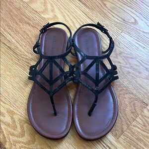 Kelly & Katie Black Sandals for Women